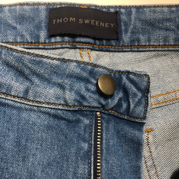 NWOT Thom Sweeney Slim Fit Light Blue Bespoke Jeans Size 30 (measurements) - Picture 11 of 16